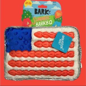 Bark Summer BarkBQ Flag Cake Patriotic Dog Toy